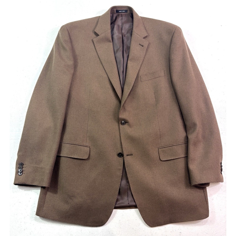 mens brown Michael Kors 100% Camel Hair 44L blazer‎ jacket sport suit coat soft
